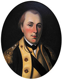 Портрет маркиза Лафайета в форме генерал-майора Континентальной армии США 1780 года работы.
