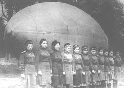 Аэростатная команда в годы Великой Отечественной войны