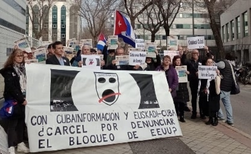 Поддержка испанскому журналисту и солидарность с Кубой
